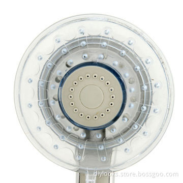Temperature Detectable 3-color (Green/Blue/Red) LED Shower Head